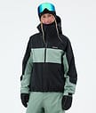 Dope Spartan W Skijacke Damen Stripe Black/Faded Green