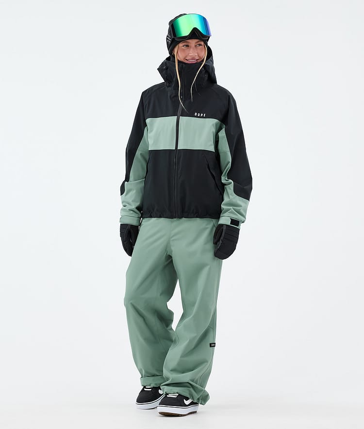 Dope Spartan W Snowboardjacke Damen Stripe Black/Faded Green, Bild 2 von 8