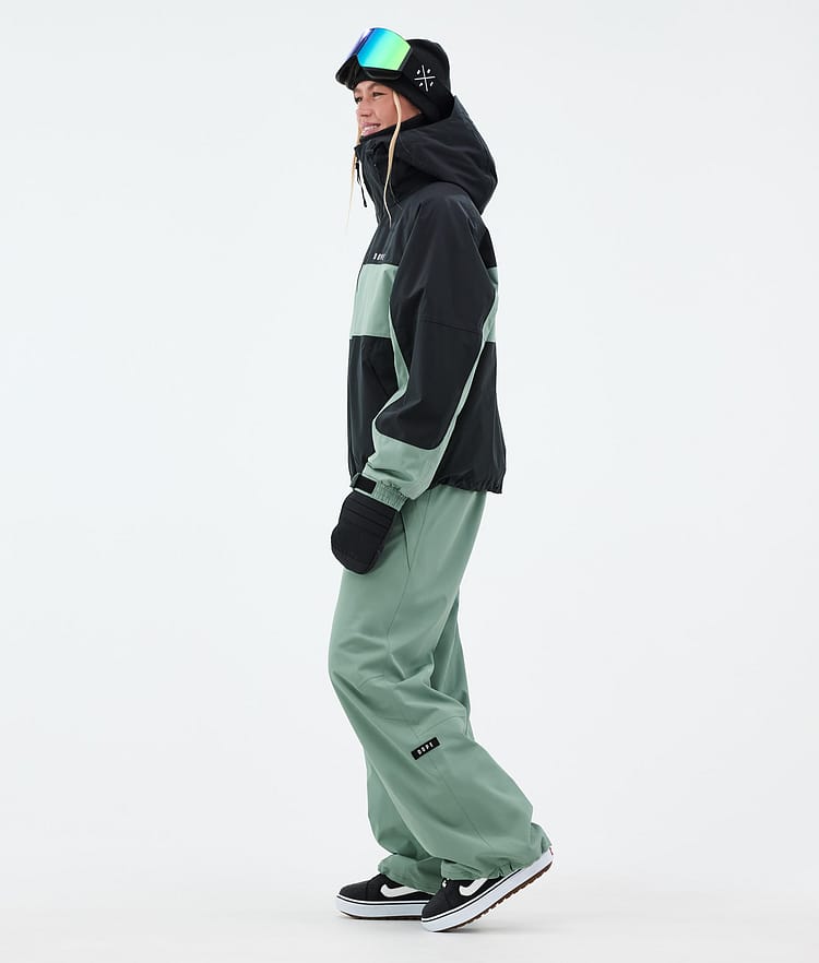 Dope Spartan W Snowboardjacke Damen Stripe Black/Faded Green, Bild 3 von 8