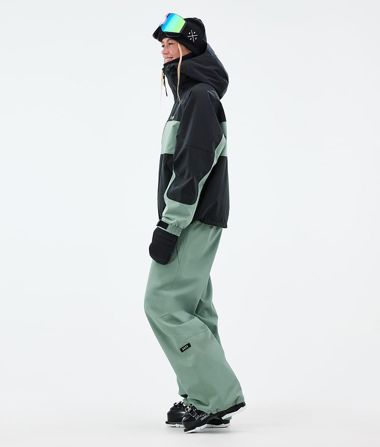 Dope Spartan W Skijacke Damen Stripe Black/Faded Green, Bild 3 von 8