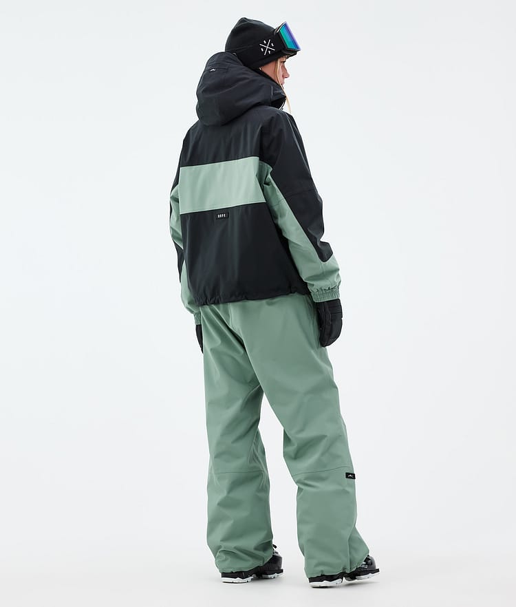 Dope Spartan W Skijacke Damen Stripe Black/Faded Green, Bild 4 von 8
