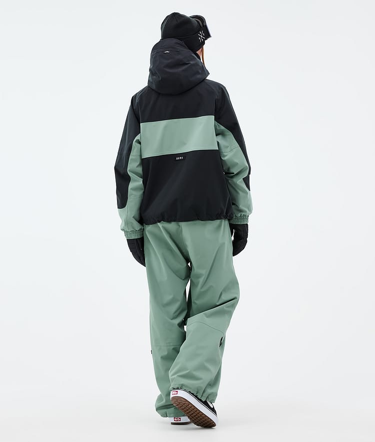 Dope Spartan W Snowboardjacke Damen Stripe Black/Faded Green, Bild 4 von 8