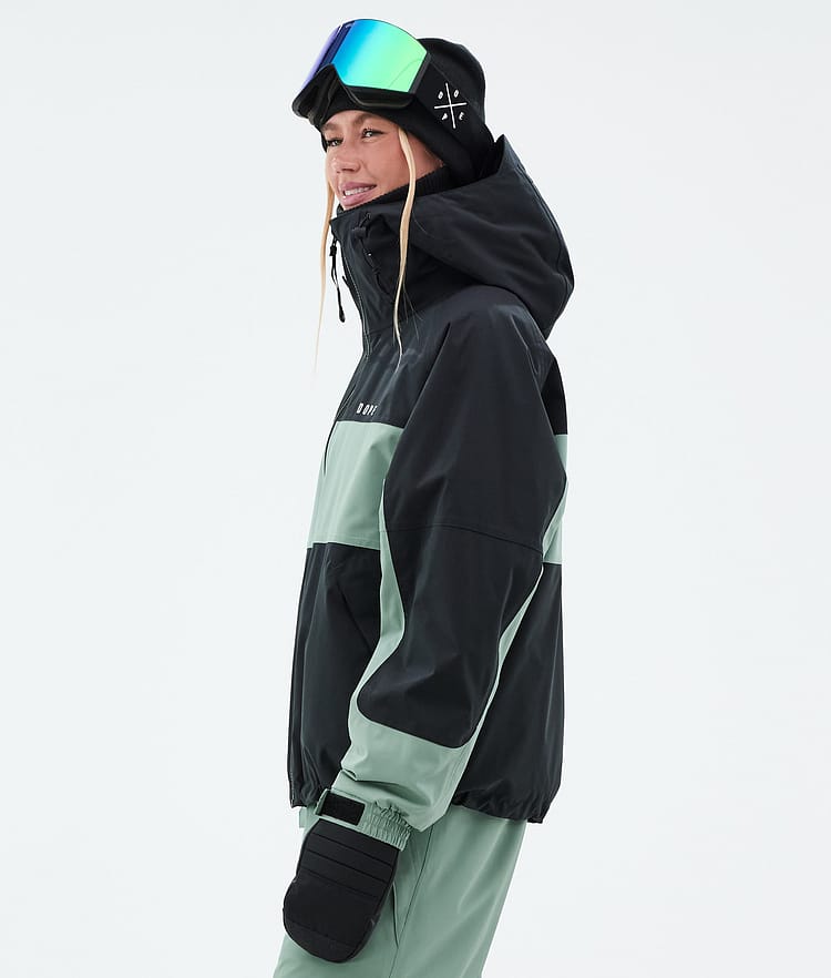 Dope Spartan W Skijacke Damen Stripe Black/Faded Green, Bild 5 von 8