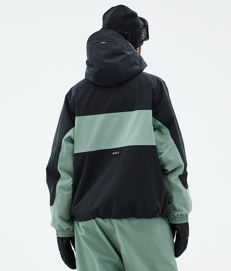 Dope Spartan W Skijacke Damen Stripe Black/Faded Green, Bild 6 von 8