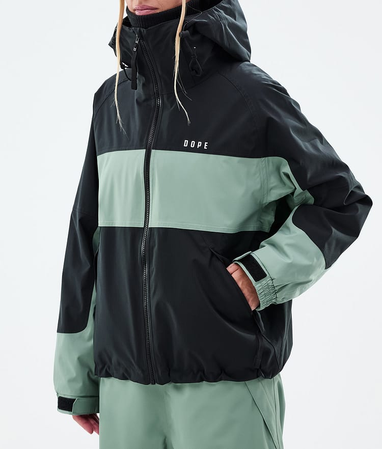 Dope Spartan W Snowboardjacke Damen Stripe Black/Faded Green, Bild 7 von 8