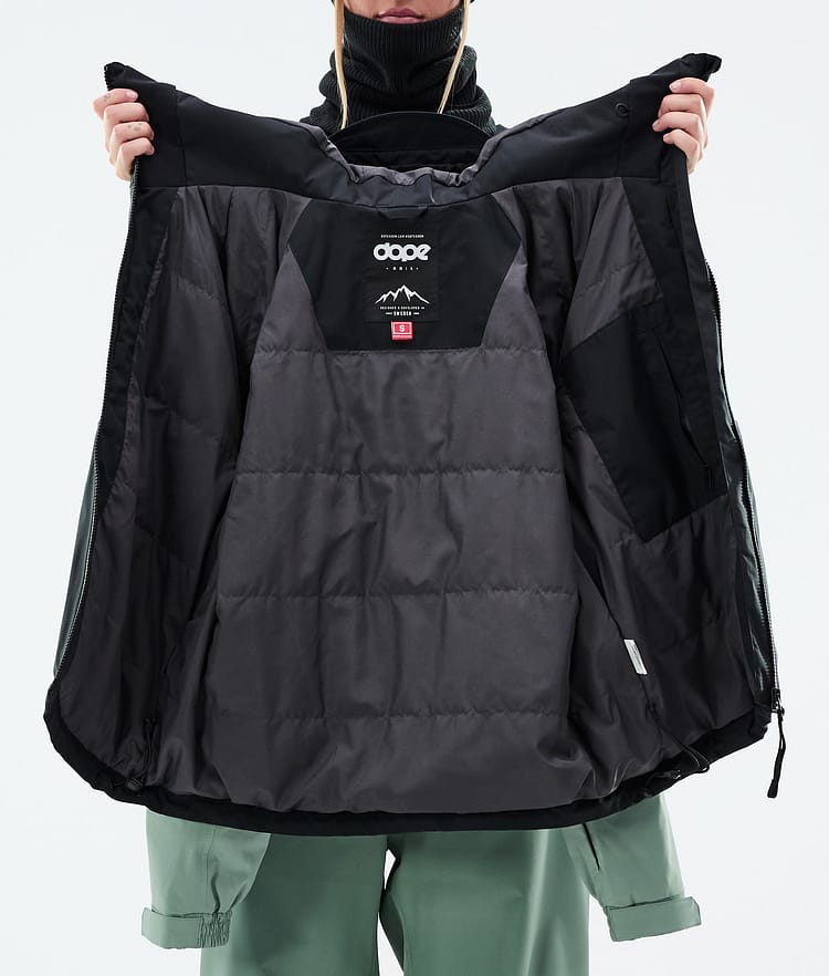 Dope Spartan W Skijacke Damen Stripe Black/Faded Green, Bild 8 von 8