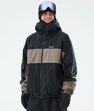 Dope Spartan Snowboardjacke Herren Stripe Black/Walnut