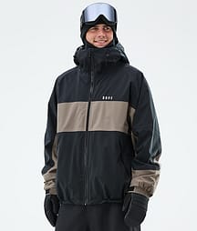 Dope Spartan Snowboardjacke Herren Stripe Black/Walnut