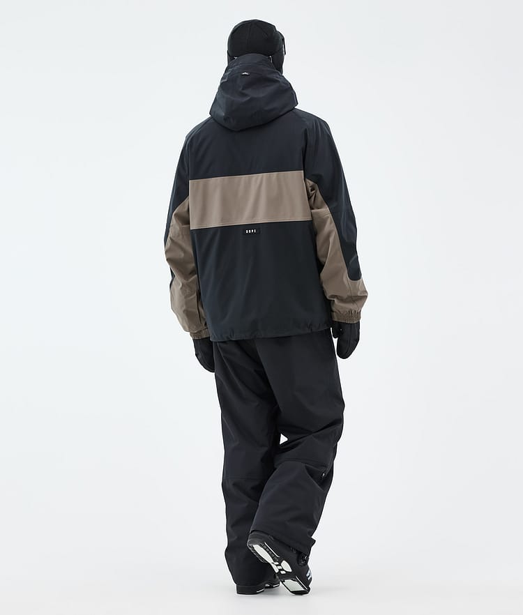 Dope Spartan Skijacke Herren Stripe Black/Walnut, Bild 4 von 8
