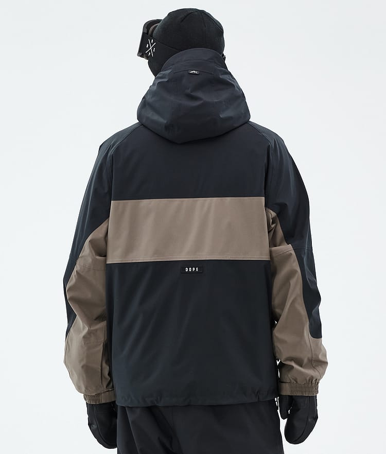 Dope Spartan Skijacke Herren Stripe Black/Walnut, Bild 6 von 8