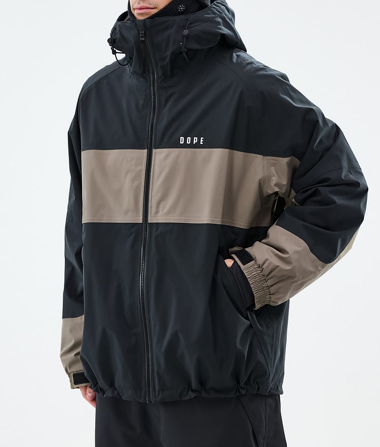 Dope Spartan Skijacke Herren Stripe Black/Walnut, Bild 7 von 8