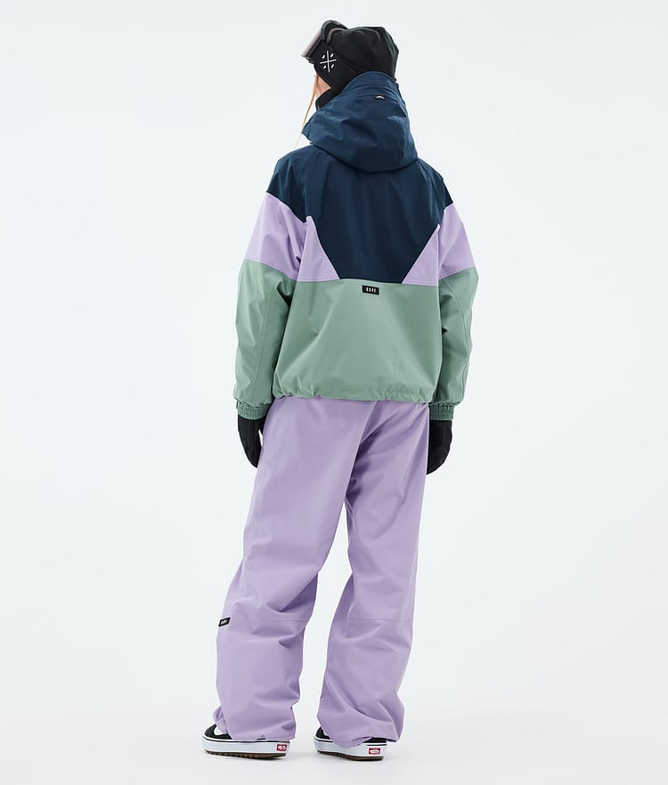 Dope Spartan W Snowboardjacke Damen Sport Dark Blue/Faded Violet/Faded Green, Bild 4 von 8
