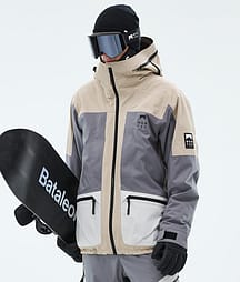 Montec Morpheus Snowboardjacke Herren Sand/Light Pearl/Light Grey
