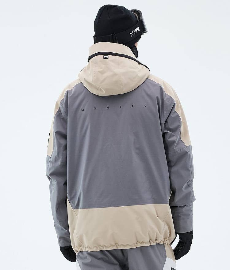 Montec Morpheus Snowboardjacke Herren Sand/Light Pearl/Light Grey, Image 6 of 9