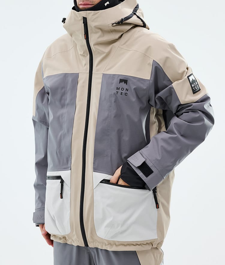 Montec Morpheus Snowboardjacke Herren Sand/Light Pearl/Light Grey, Image 7 of 9