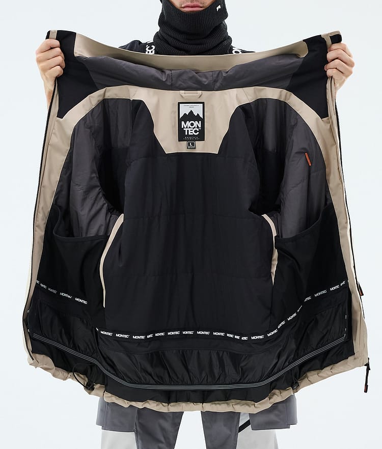 Montec Morpheus Snowboardjacke Herren Sand/Light Pearl/Light Grey, Image 9 of 9