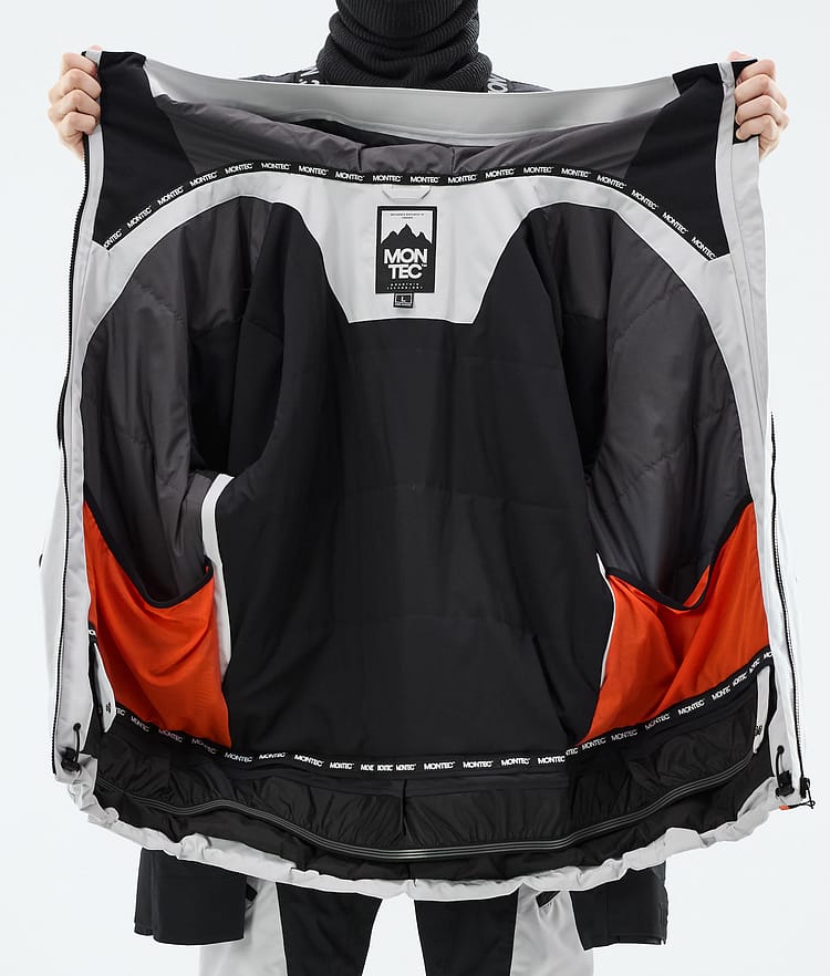 Montec Morpheus Snowboardjacke Herren Light Grey/Black, Bild 10 von 10