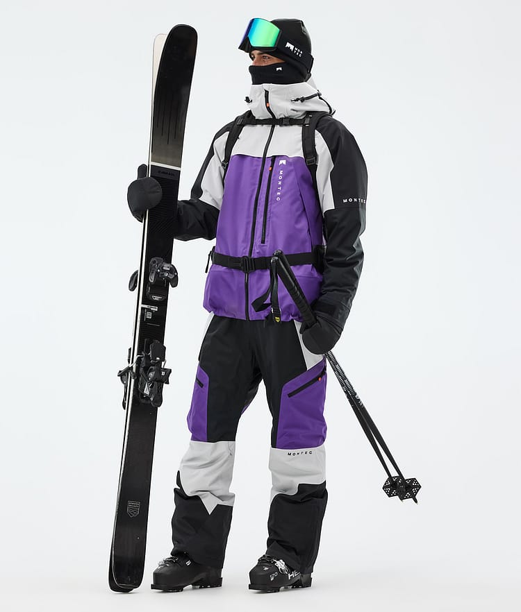 Montec Oracle Skijacke Herren Light Grey/Black/Vivid Purple, Bild 3 von 10