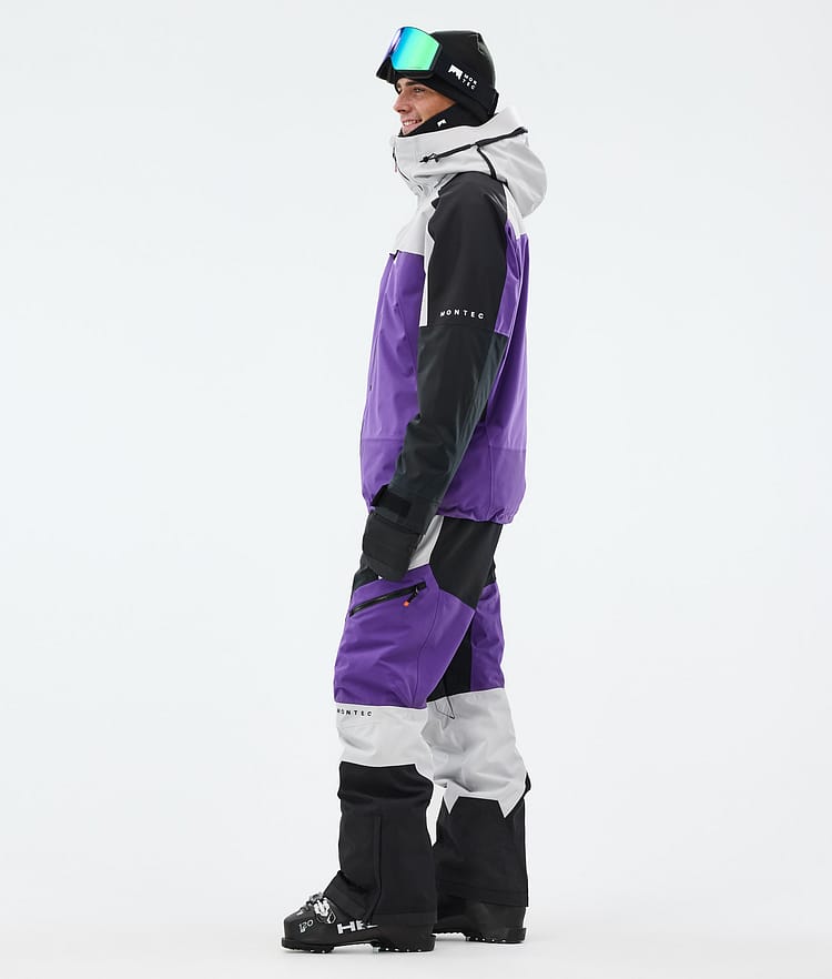 Montec Oracle Skijacke Herren Light Grey/Black/Vivid Purple, Bild 4 von 10