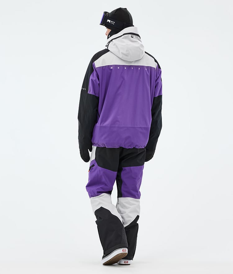 Montec Oracle Snowboardjacke Herren Light Grey/Black/Vivid Purple, Bild 5 von 10