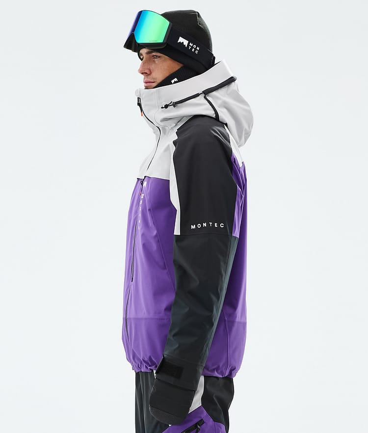 Montec Oracle Skijacke Herren Light Grey/Black/Vivid Purple, Bild 6 von 10