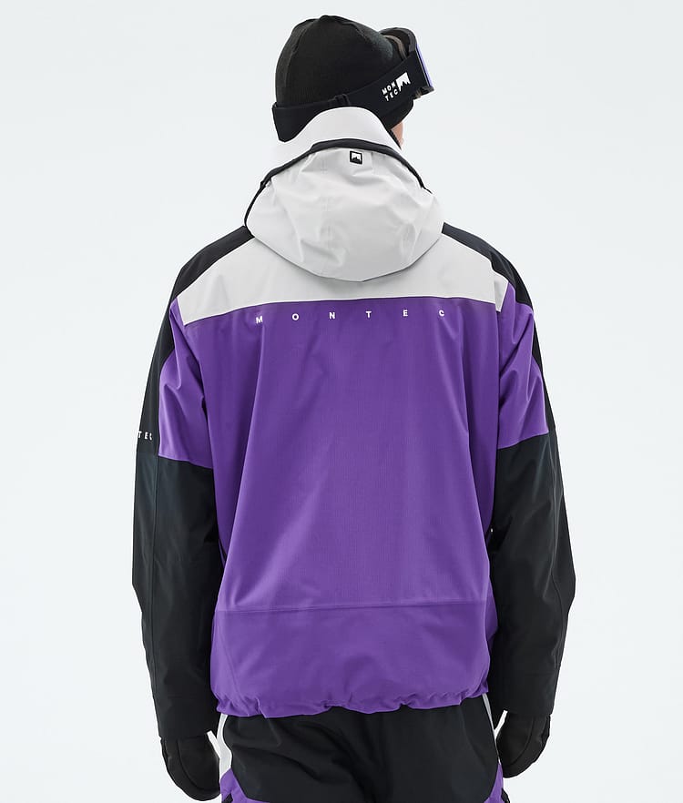 Montec Oracle Skijacke Herren Light Grey/Black/Vivid Purple, Bild 7 von 10