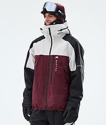 Montec Oracle Skijacke Herren Light Grey/Black/Burgundy