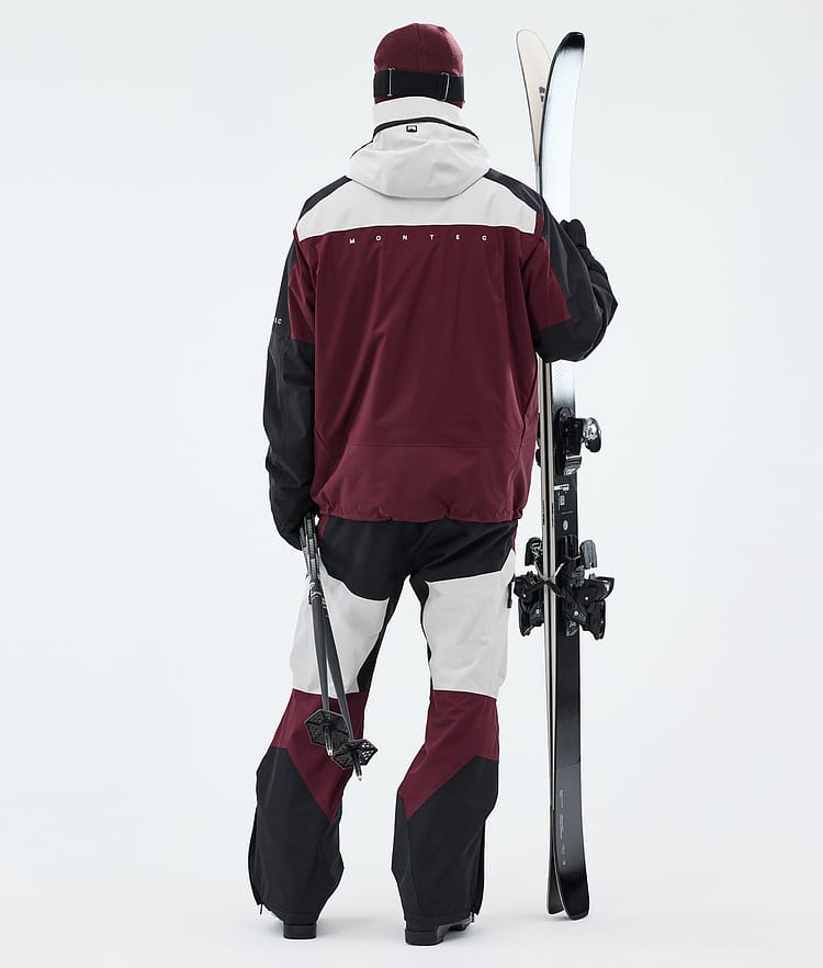 Montec Oracle Ski Outfit Herren Light Grey/Black/Burgundy, Bild 2 von 2