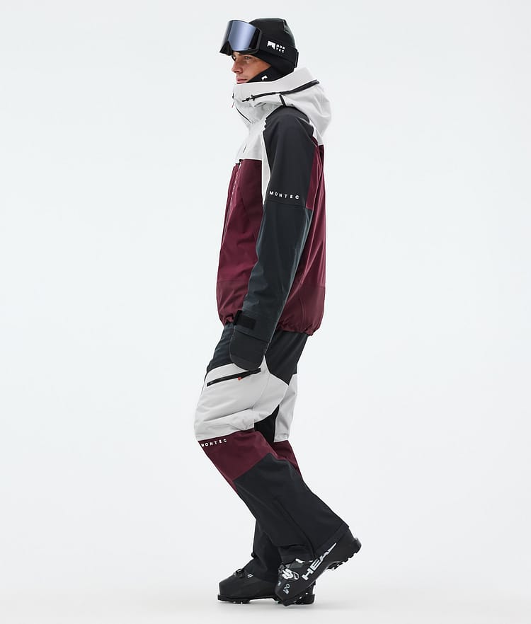 Montec Oracle Skijacke Herren Light Grey/Black/Burgundy, Bild 4 von 10