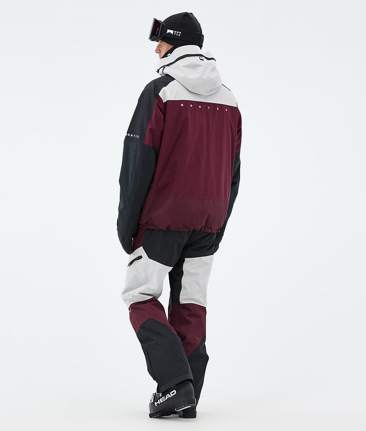 Montec Oracle Skijacke Herren Light Grey/Black/Burgundy, Bild 5 von 10