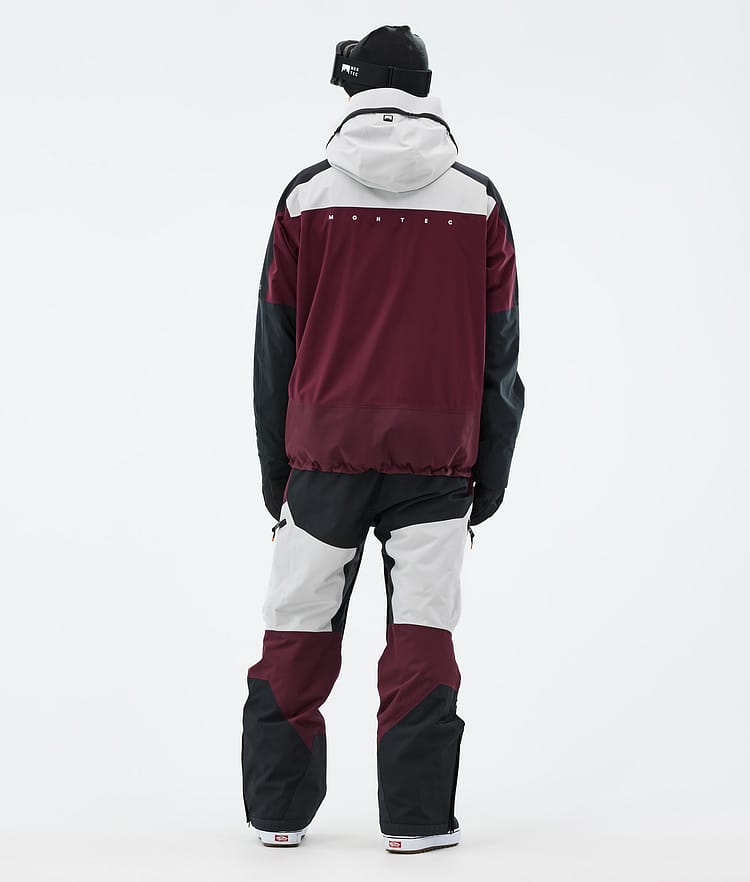 Montec Oracle Snowboardjacke Herren Light Grey/Black/Burgundy, Bild 5 von 10