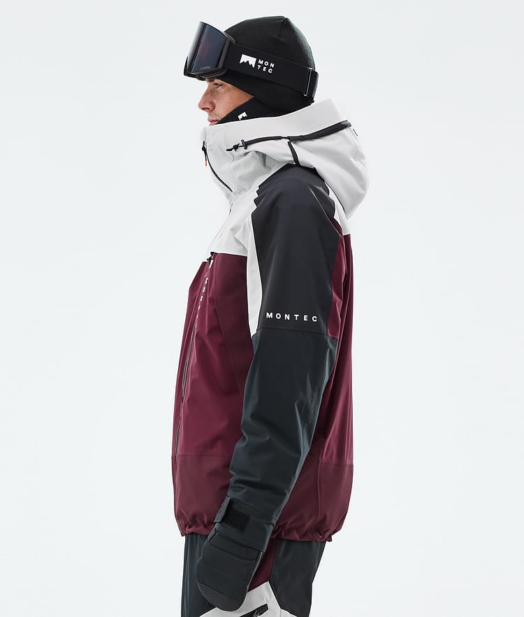 Montec Oracle Skijacke Herren Light Grey/Black/Burgundy, Bild 6 von 10