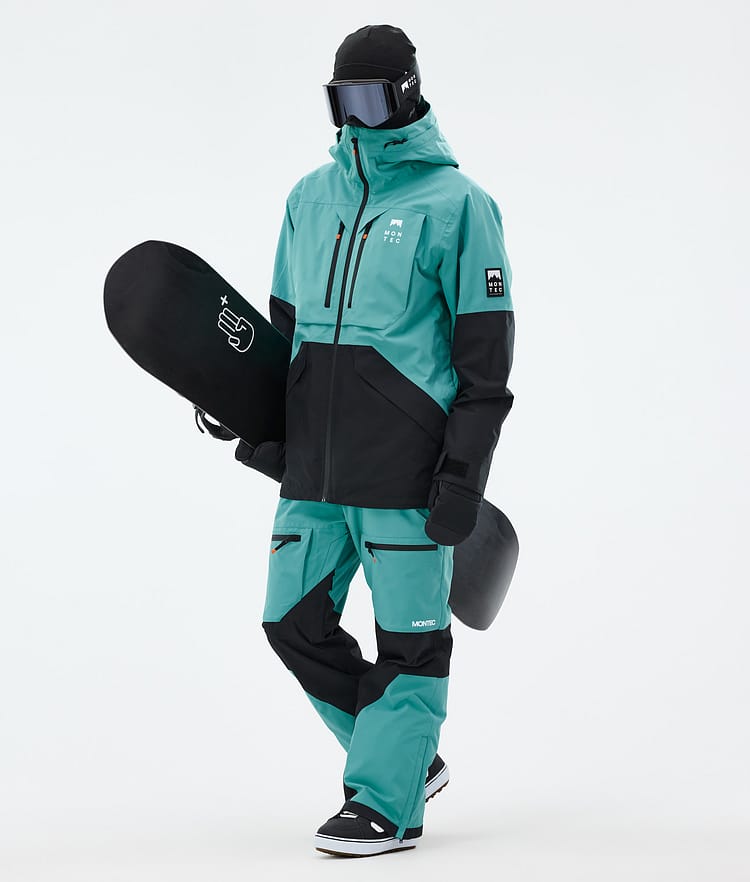 Montec Arch Snowboardjacke Herren Turquoise/Black, Bild 3 von 10