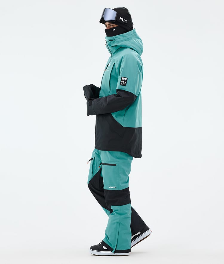 Montec Arch Snowboardjacke Herren Turquoise/Black, Bild 4 von 10