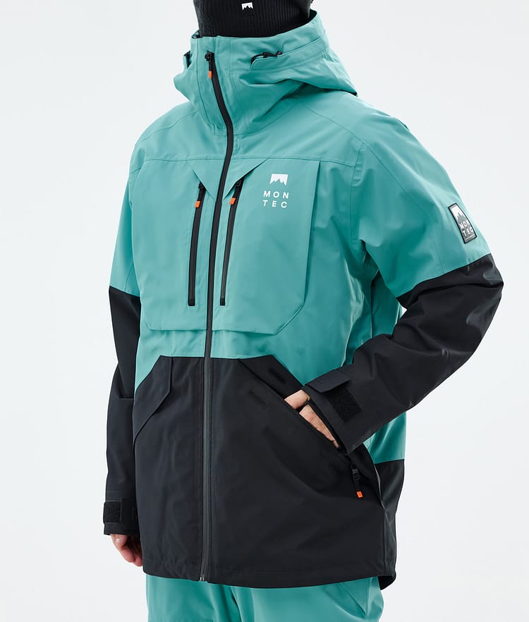 Montec Arch Snowboardjacke Herren Turquoise/Black, Bild 8 von 10