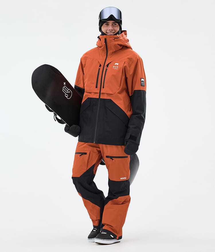 Montec Arch Snowboardjacke Herren Burned Orange/Black, Bild 3 von 10