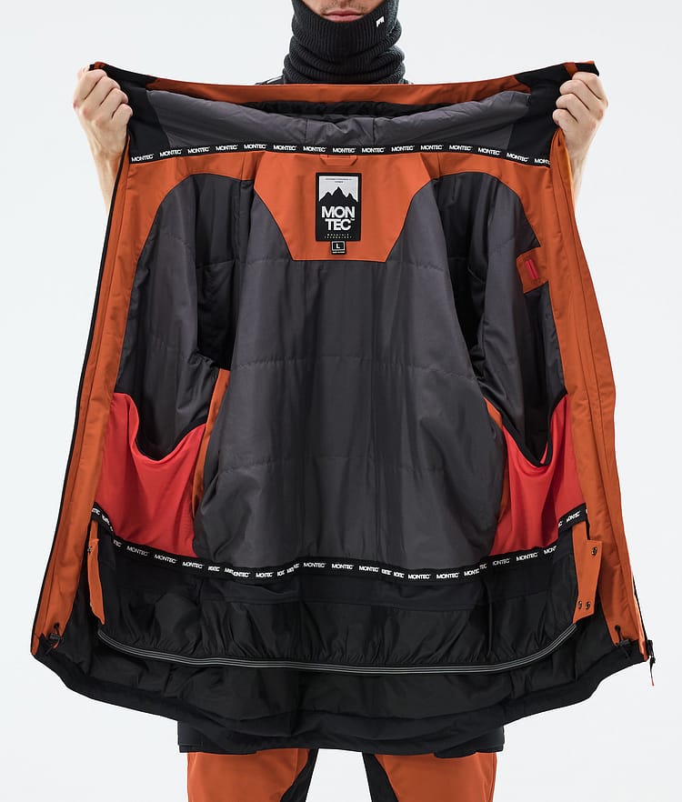Montec Arch Snowboardjacke Herren Burned Orange/Black, Bild 10 von 10