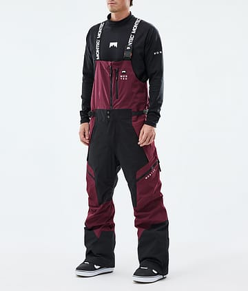 Montec Dozer Snowboardhose Burgundy/Black