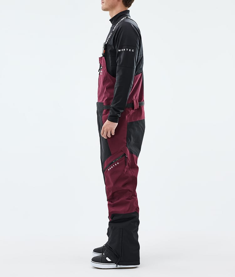 Montec Dozer Snowboardhose Herren Burgundy/Black, Image 2 of 6