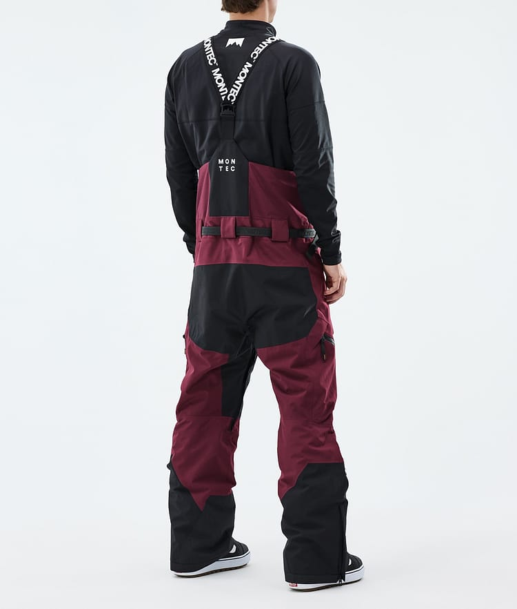 Montec Dozer Snowboardhose Herren Burgundy/Black, Image 3 of 6