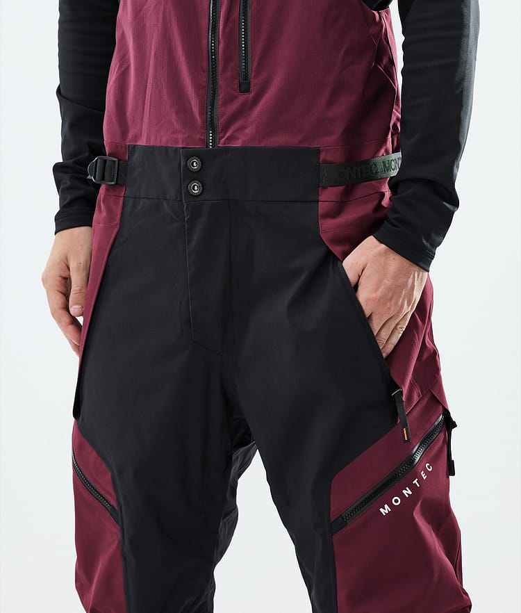 Montec Dozer Snowboardhose Herren Burgundy/Black, Image 4 of 6