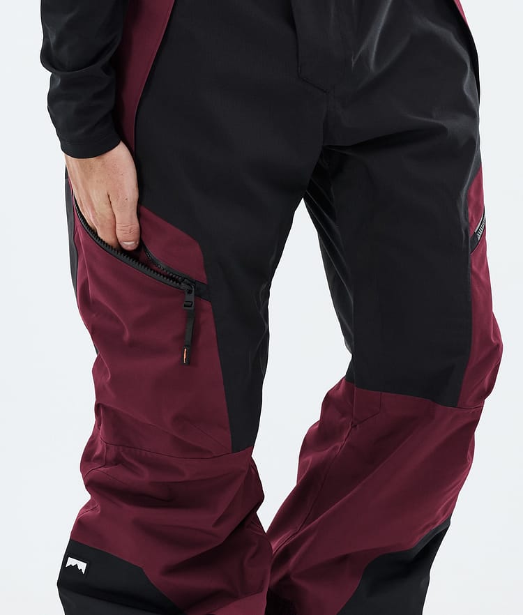 Montec Dozer Snowboardhose Herren Burgundy/Black, Image 6 of 6