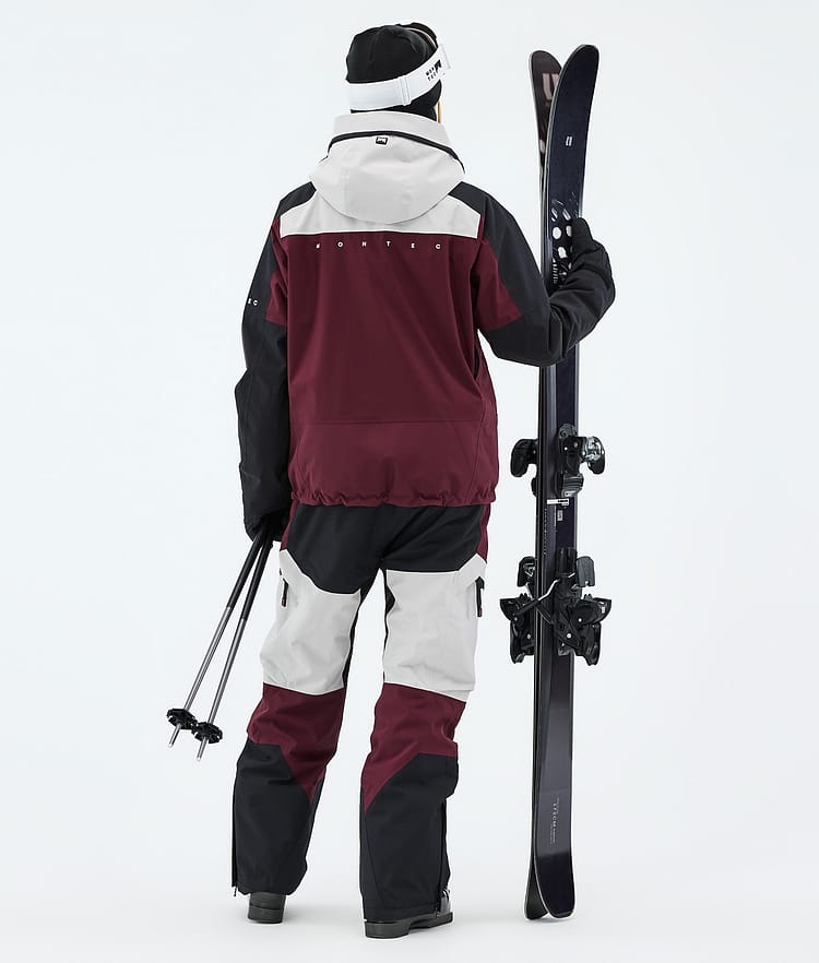 Montec Oracle W Skijacke Damen Light Grey/Black/Burgundy, Image 3 of 9
