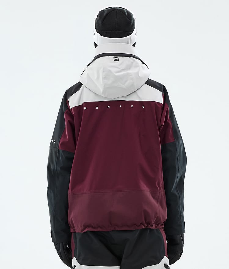 Montec Oracle W Skijacke Damen Light Grey/Black/Burgundy, Bild 7 von 10