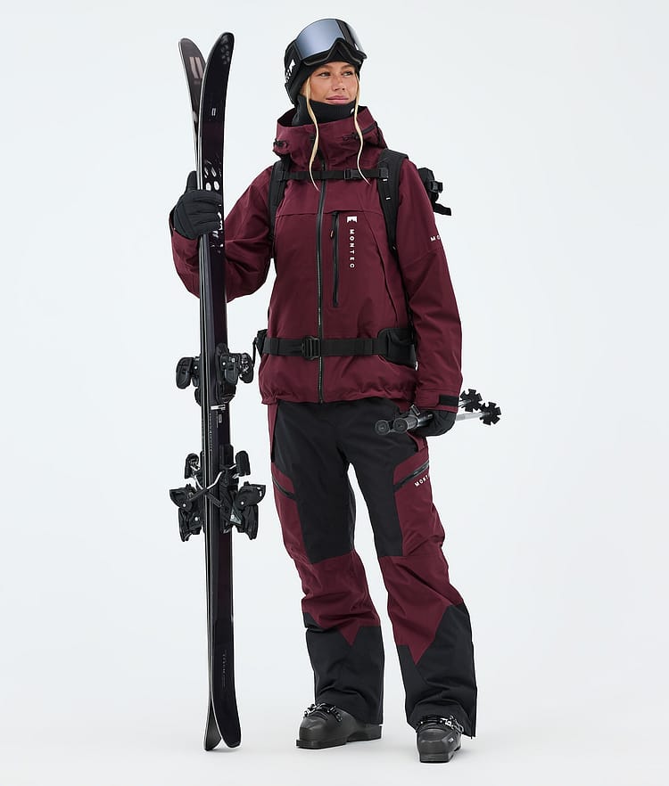 Montec Oracle W Skijacke Damen Burgundy, Image 2 of 9