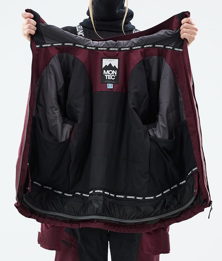 Montec Oracle W Skijacke Damen Burgundy, Bild 10 von 10