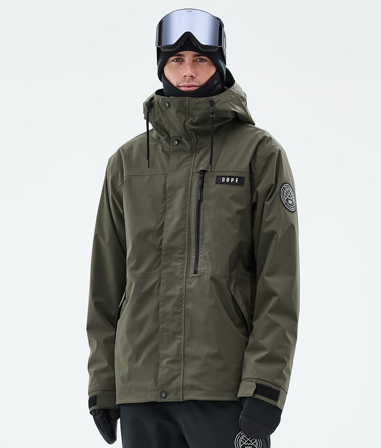 Dope Blizzard Full Zip Skijacke Herren Olive Green, Bild 1 von 9