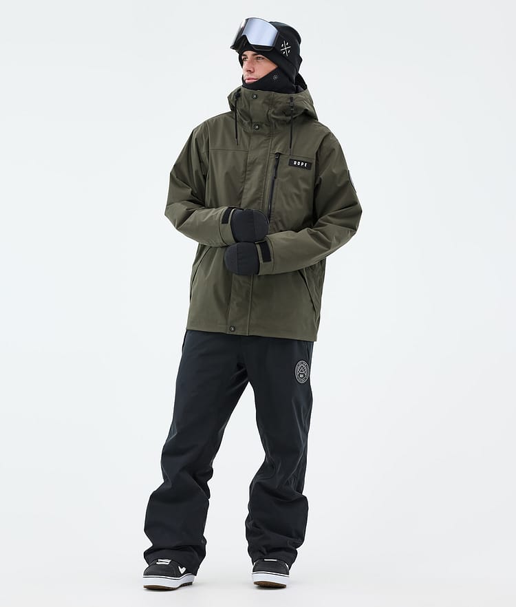 Dope Blizzard Full Zip Snowboardjacke Herren Olive Green, Bild 2 von 9