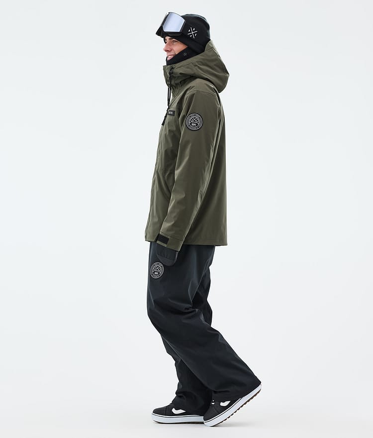 Dope Blizzard Full Zip Snowboardjacke Herren Olive Green, Bild 3 von 9