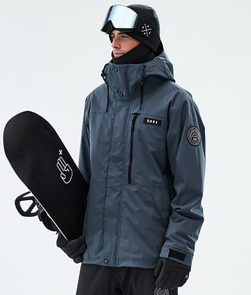 Dope Blizzard Full Zip Snowboardjacke Metal Blue